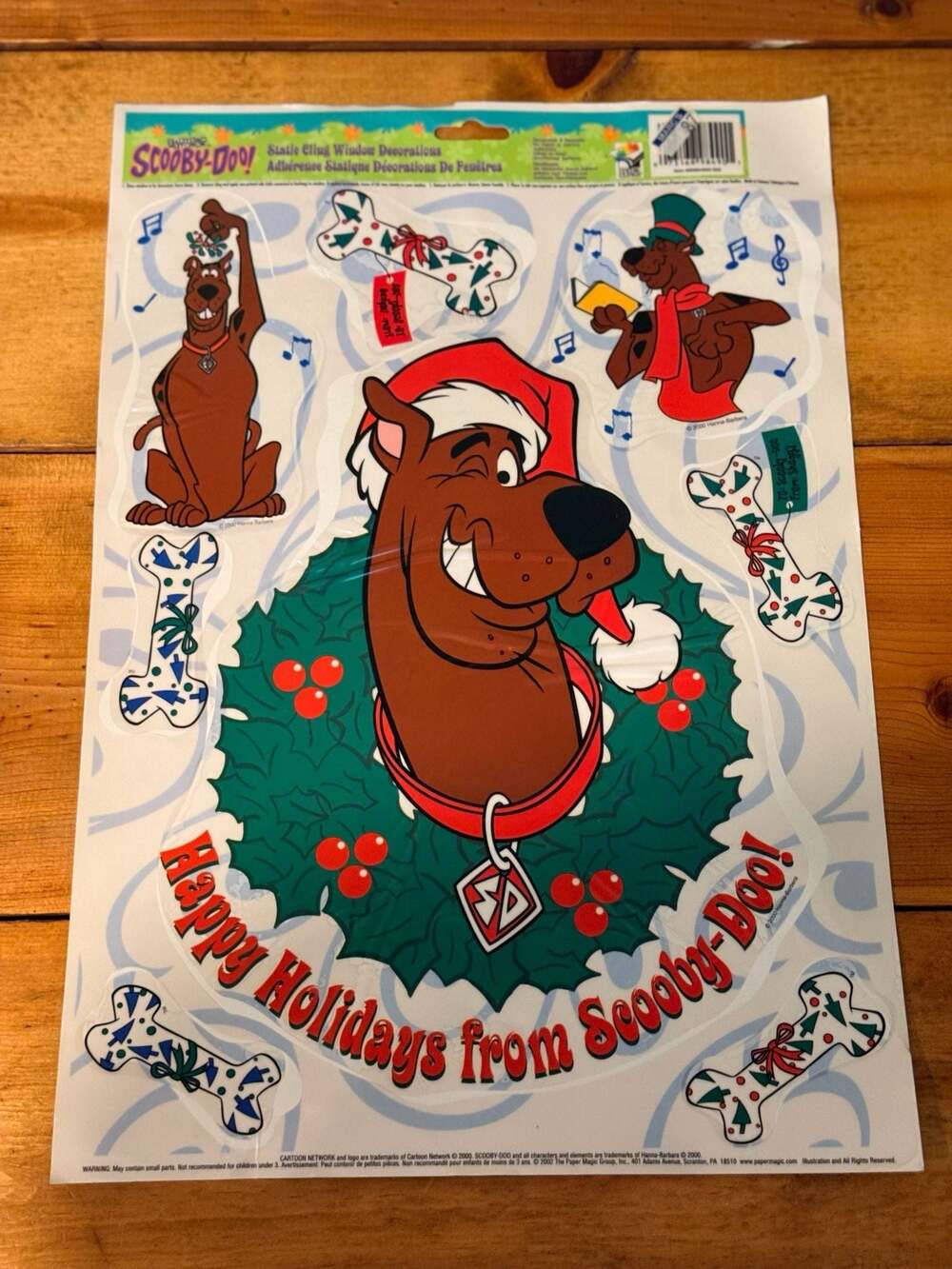 2002 The Paper Magic Group Scooby-Doo Static Cling Window Decorations